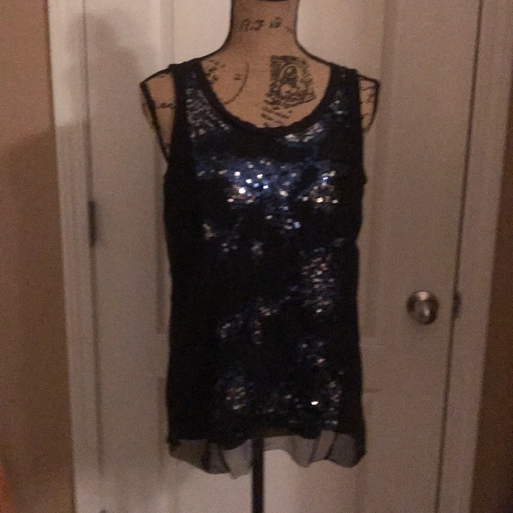 Vera Wang sequined tank